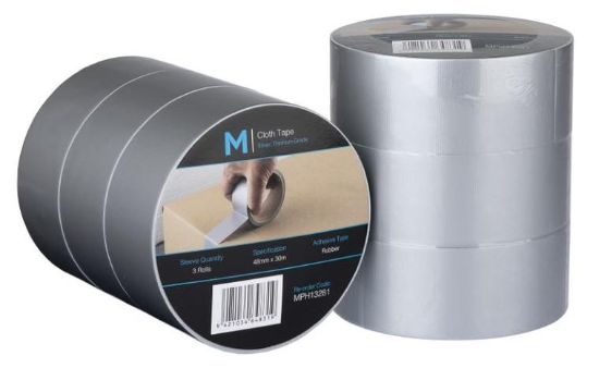 Picture of M PREMIUM CLOTH TAPE SILVER 48mm x 30M