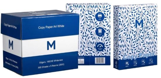 Picture of OFFICE COPY PAPER A4 WHITE 80GSM CTN/ 5 REAMS