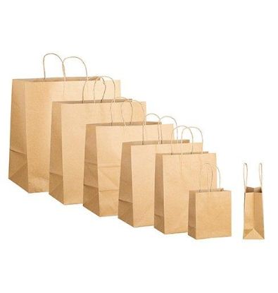 Picture of TWIST HANDLE KRAFT BAG LGE 340x480x90 CTN/250