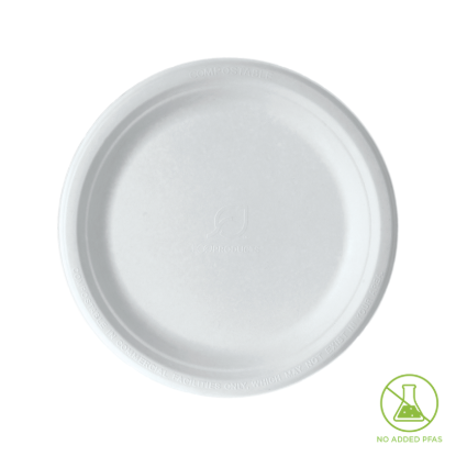 Picture of PLATE WHITE SUGARCANE 9 INCH CTN/500